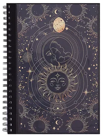 Тетрадь нелинованная Sun and moon, А4, 60 листов