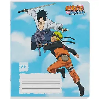 Тетрадь в линейку Naruto, 24 листа, в ассортименте