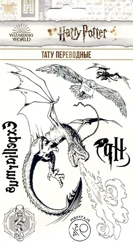 Наклейки-тату переводные Гарри Поттер 110х200 Макси