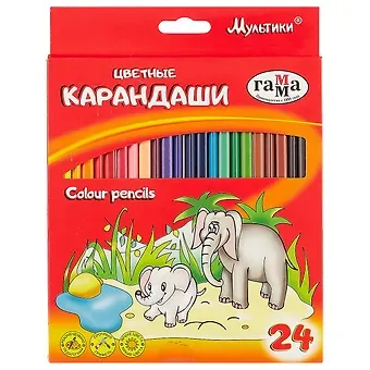 Карандаши цветные Гамма, 