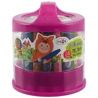 Мелки масляные «Малыш», 24 цвета