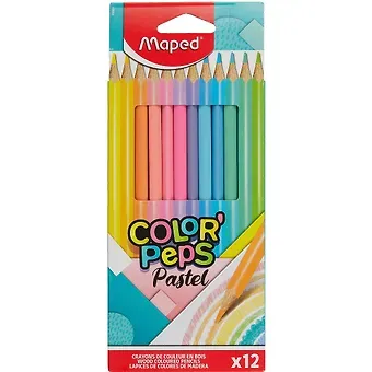 Карандаши цветные Maped, Color'Peps Pastel, 12 цветов