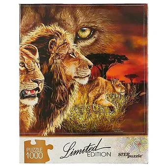 Пазл Найди 10 львов (Limited Edition) Step puzzle 1000 эл.,68*48см.. 79807
