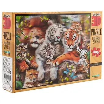 Пазл  Super 3D, Howard Robinson: Кошачий сон 500 эл. 61*46см.