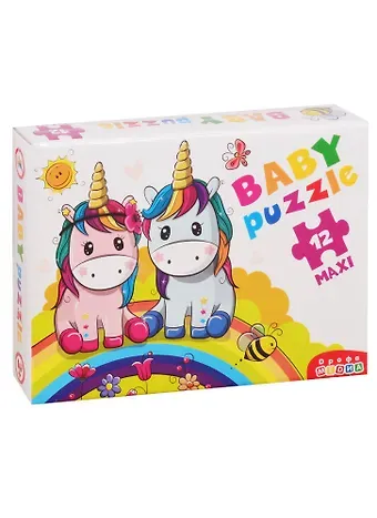 Пазл Дрофа-Медиа Baby Puzzle. Радужные единороги