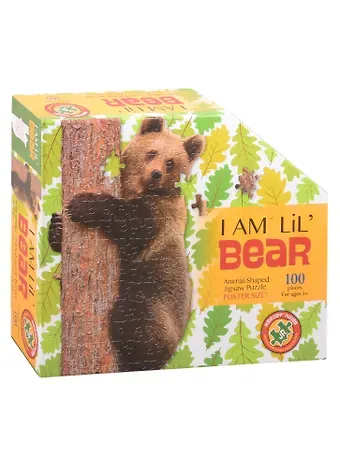Пазл контурный «Медведь», 100 деталей