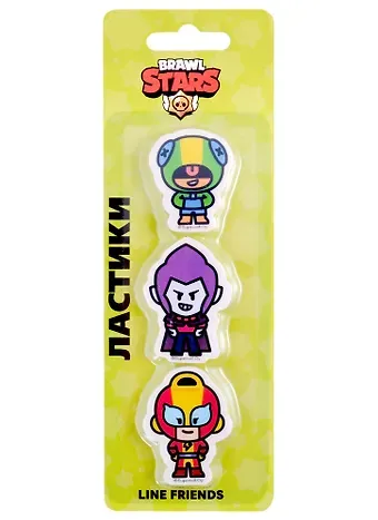 Ластики 3 штуки 