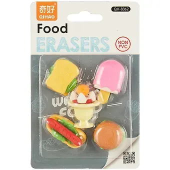 Набор «Ластики пазлы. Food», 5 штук