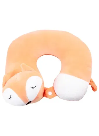 Подголовник с кнопкой Спящая лиса (текстиль) (30х30см)