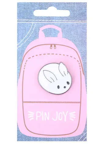 Значок Pin Joy Кролик круглый (металл) (12-08599-935)