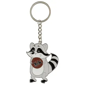 Брелок My lucky charm Енот с печеньками (металл) (12-7150-Z1801)