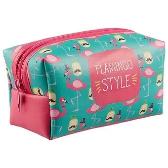 Косметичка на молнии Flamingo style (16х8) (ПВХ бокс)