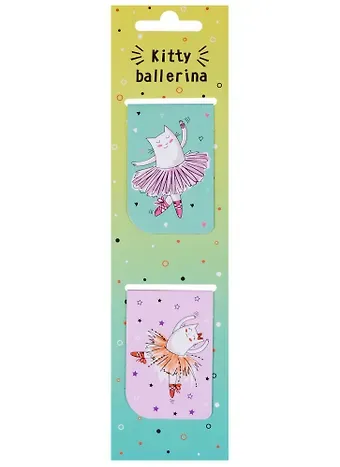 Магнитные закладки «Kitty ballerina», 2 штуки
