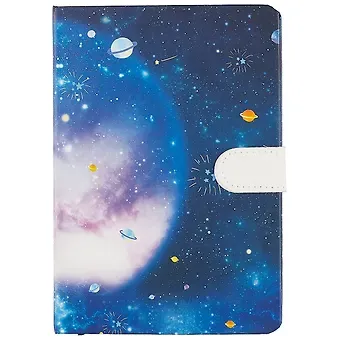 Блокнот с магнитной застёжкой «Космос», 128 листов, 19 х 13 см