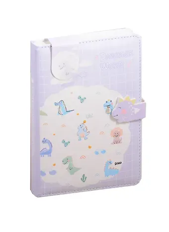 Блокнот с застежкой-динозавром 