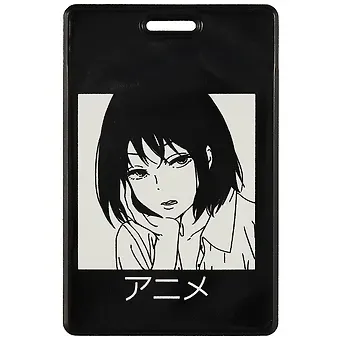 Чехол для карточек Аниме Девушка (Дзе) (ДГ2021-304)