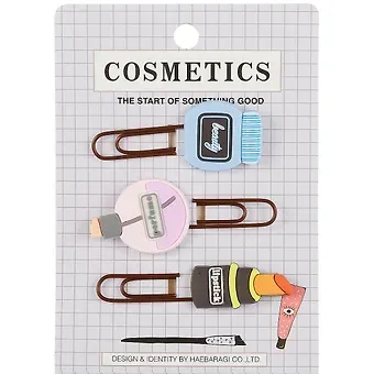 Набор Скрепки-закладки Косметика (3 шт) (12-24730B-EX-25335)