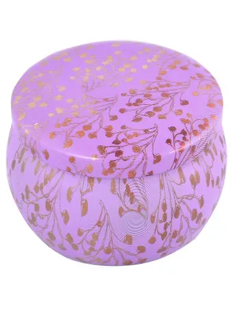 Шкатулка круглая Узор (золото) (металл) (6,5х5) (12-09412-03563-3)