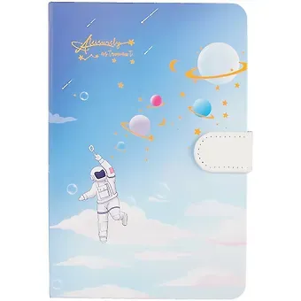 Блокнот с магнитной застежкой Космонавт A leisurely astronaut (золото)