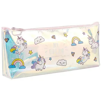 Пенал «Единорожки и радуга», 7 x 22.5 см