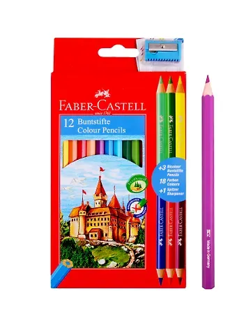 Карандаши цветные Jumbo, 10 цветов с точилкой