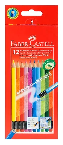 Карандаши цветные Faber-Castell, Color Pencils, 12 цветов с ластиком