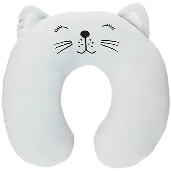 Подголовник Котик с закрытыми глазками (текстиль) (30х30)