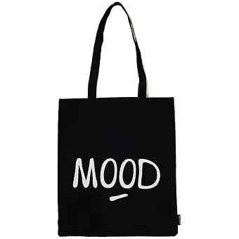 Сумка-шоппер Mood (черная,-бежевая) текстиль 40см.*32см.