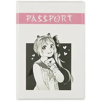 Обложка для паспорта Аниме Девушка с письмом (Сёдзё) (ПВХ бокс)