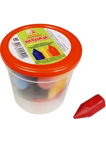 Мелки восковые 15цв 