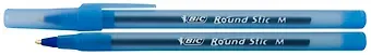 Ручка шариковая Bic, Round Stic, синяя 1 мм