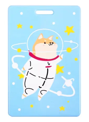 Чехол для карточек Сиба-ину в космосе (ДГ2020-259)