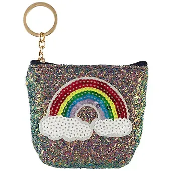 Кошелек на молнии с блестками Облачко (11,5х9) (ПВХ бокс)