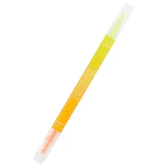 Текстовыделитель двухсторонний жёлтый, оранжевый