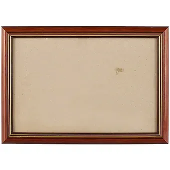 Рама со стеклом, пластик, коричневая, 20 х 30 см