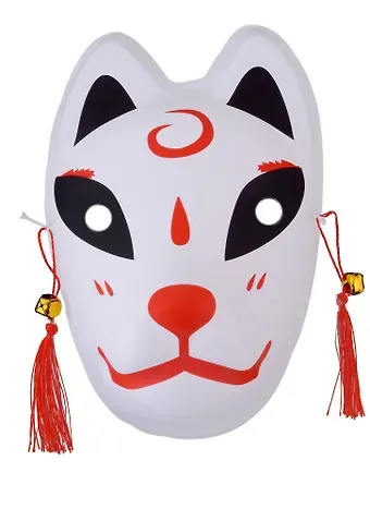 Маска Японская лисичка Кицунэ (24х15) (пластик)