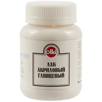 Акриловый глянцевый лак olki, 100 мл