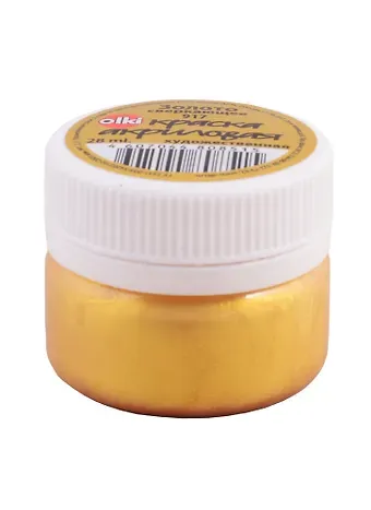 Акрил художественный 28мл, золото сверкающее