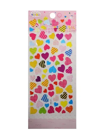 Набор для творчества, Наклейки сердца, LK-B06