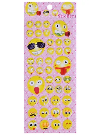 Наклейки-смайлы Очки, 2510-14
