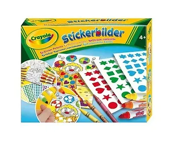 Набор, для творчества, Crayola, картинки с наклейками