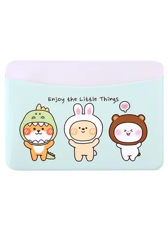 Чехол для карточек горизонтальный Kawaii Зверюшки
