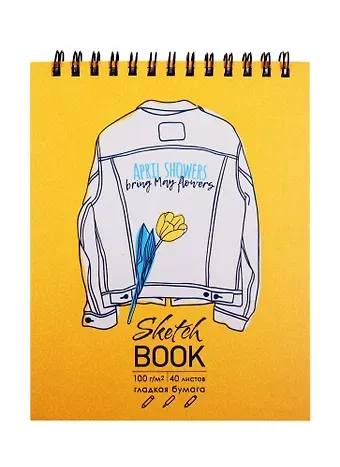 Скетчбук А6+ 125*160 40л 