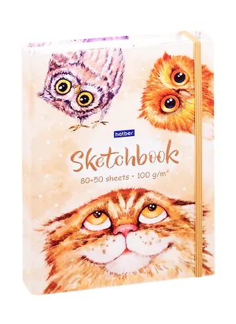 Скетчбук А5 80+50л 