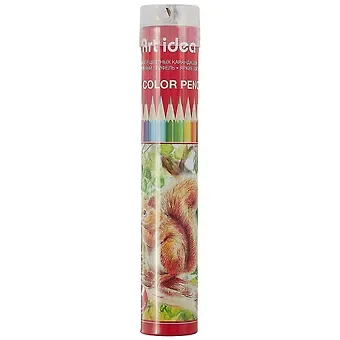 Карандаши цветные Art idea, 12 цветов с точилкой