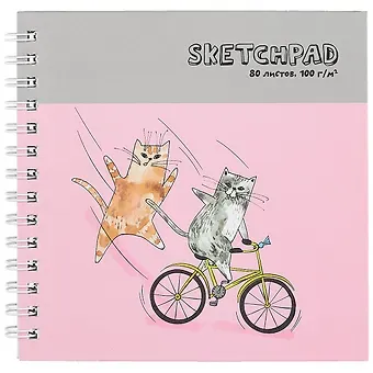 Скетчбук 195*195 80л 