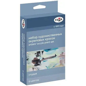 Краски акриловые 06цв 18мл 