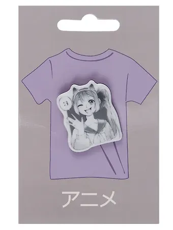 Значок Аниме Девушка с ушками Дзё (акрил)