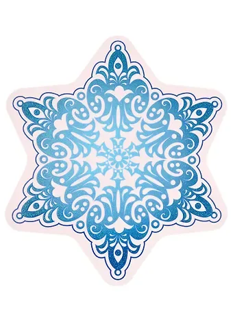 Наклейка Новогодняя Снежинка