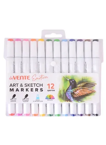 Маркеры для скетчинга 12цв 